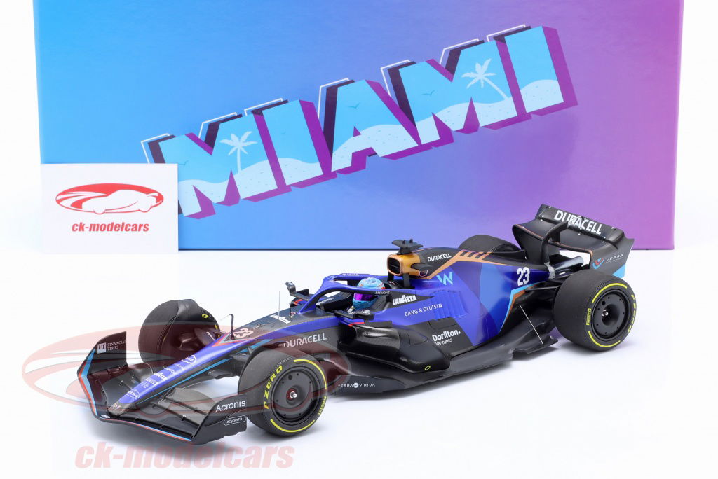 PMA 1/18 ウィリアムズ F1 FW44 アルボン 2022 マイアミGP Minichamps 1:18 Alexander Albon Williams FW44 #23 Miami GP