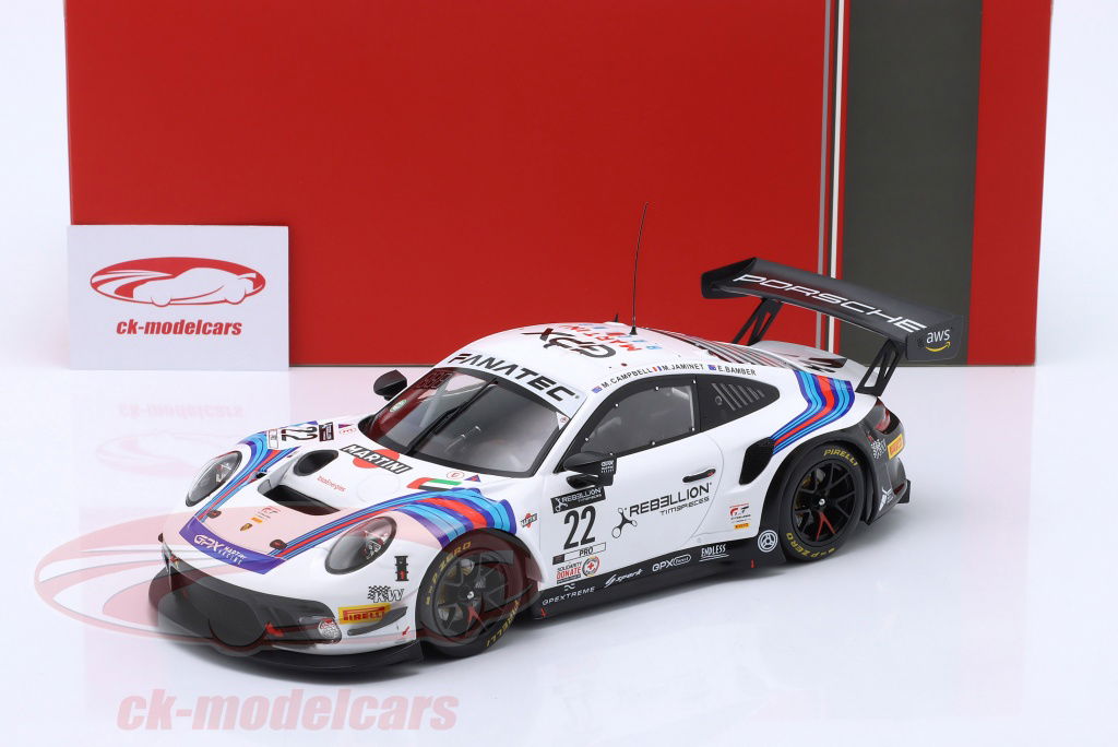 Ixo 1:18 Porsche 911 GT3 R #22 24h Spa 2021 Martini Racing GPX