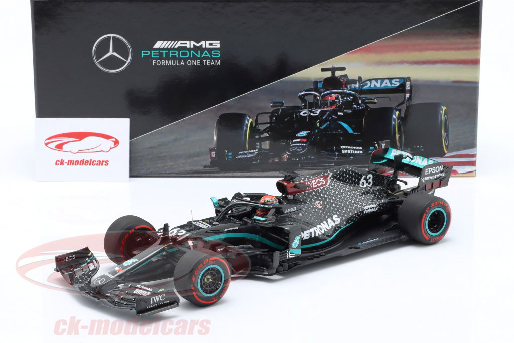 MINICHAMPS F1模型 Minichamps 1:18 George Russell Mercedes-AMG F1 W11 #63 萨基尔GP