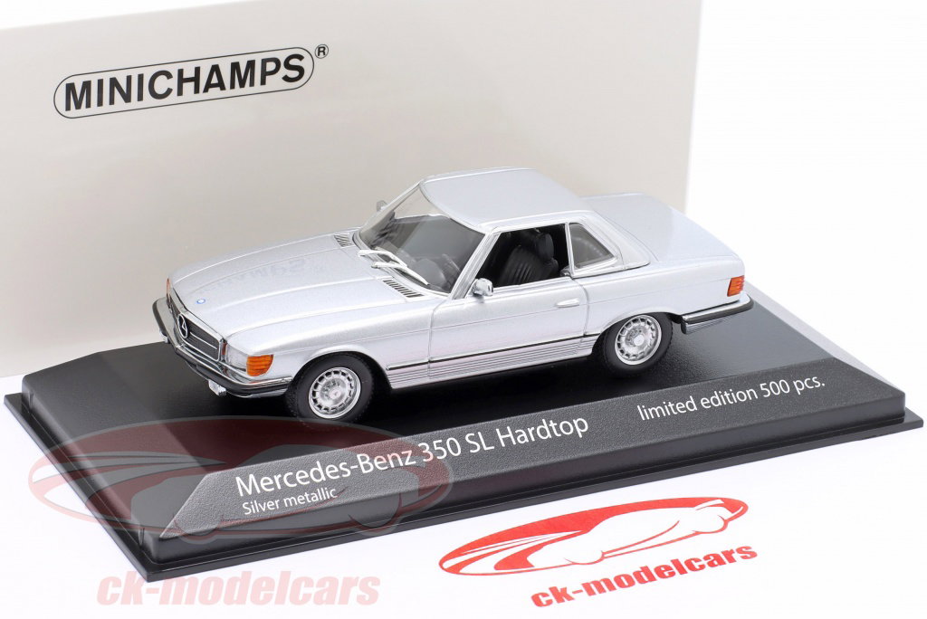 Minichamps 1/43 – Mercedes 350 SL R107 – Argent – Occasion Très Bon état Avec Boîte