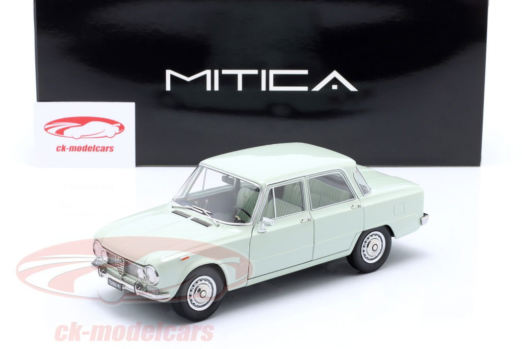 Mitica 1:18 Alfa Romeo Giulia 1.6 Ti year 1962 light green