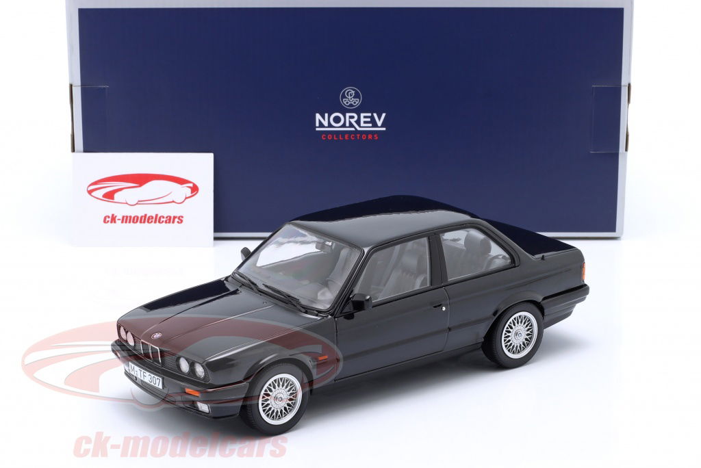 Norev 1:18 BMW 325i E30 year 1988 black metallic 183203