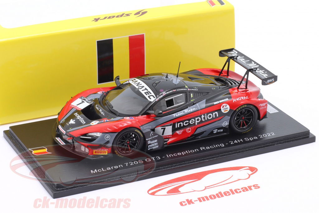 Spark 1:43 McLaren 720S GT3 #7 24 hours Spa 2022 Iribe