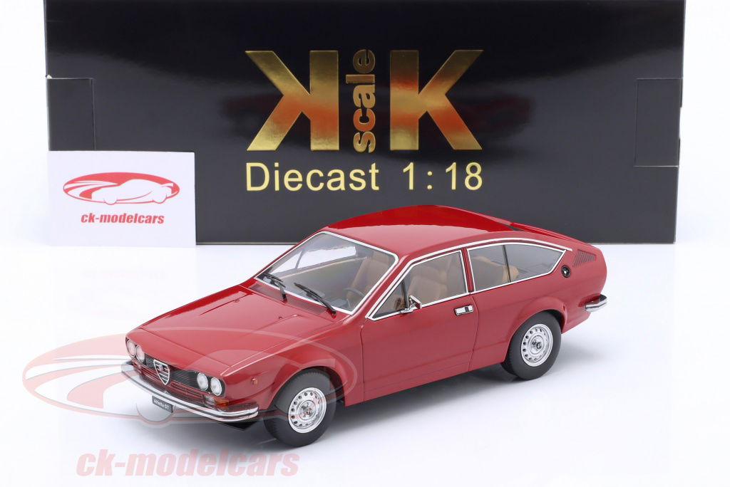 1/18 アルファロメオ KK-Scale 1:18 Alfa Romeo Alfetta GT 1.6 建設年 1976 赤 KKDC181061