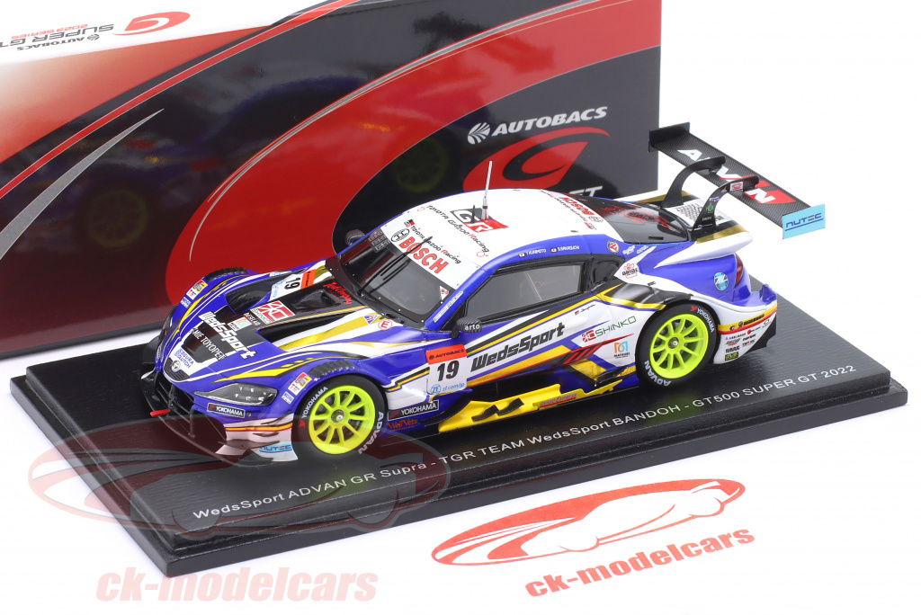 SUPERGT WedsSport BANDOH 非売品 ワイン 10月予約】スパーク 1/43 WedsSport ADVAN GR Supra No.19 TGR