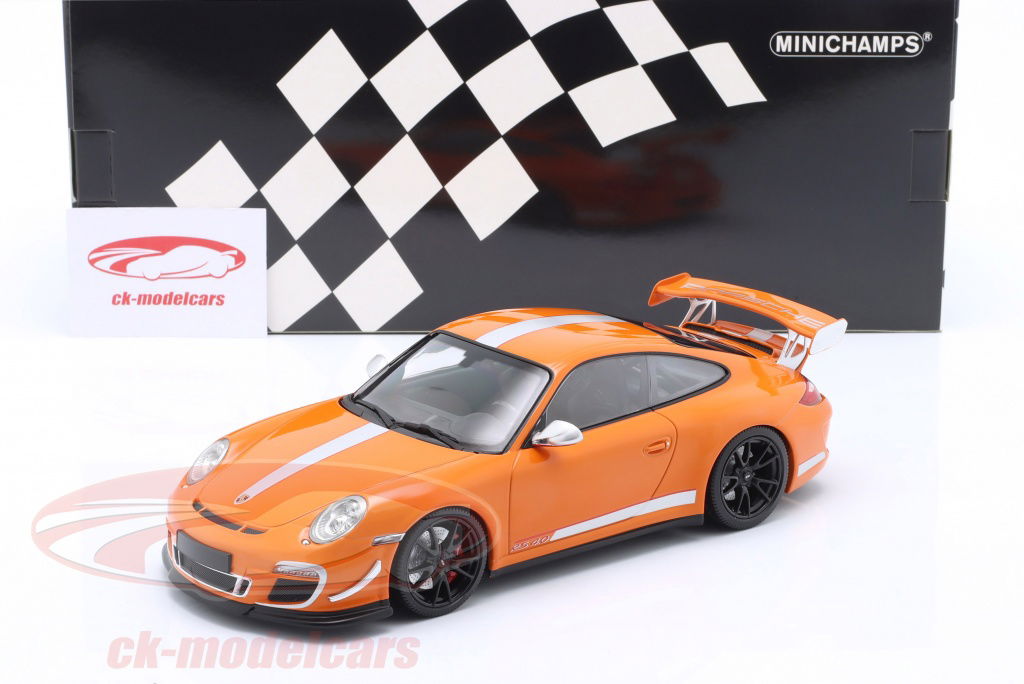 【MINICHAMPS】1/18 Porsche 911GT3RS Orange Minichamps 1:18 Porsche 911 (997.2) GT3 RS 4.0 建設年 2011