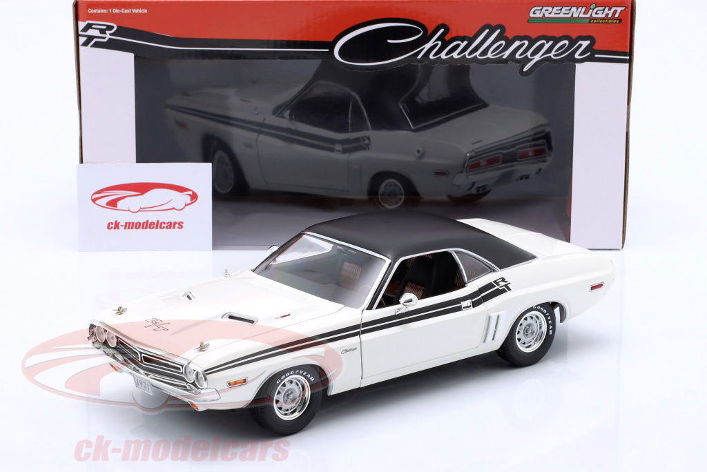1/18 GREENLIGHT ダッジチャージー RT Greenlight 1:18 Dodge Challenger R / T Year 1970 white 12896
