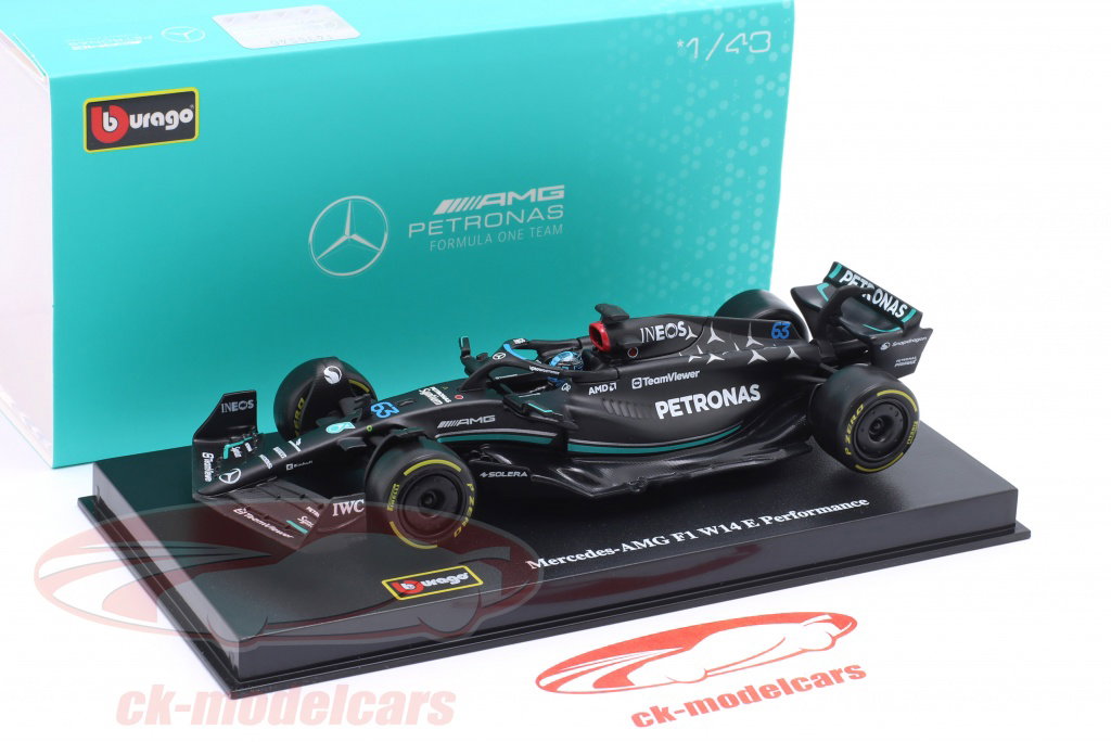 Bburago 1:43 George Russell Mercedes AMG F1 W14 #63 Formula 1 2023