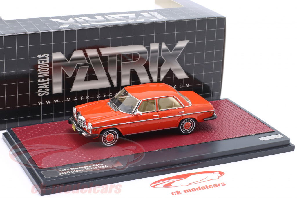 Matrix 1:43 Mercedes-Benz 300D (W115) US version 1974 red
