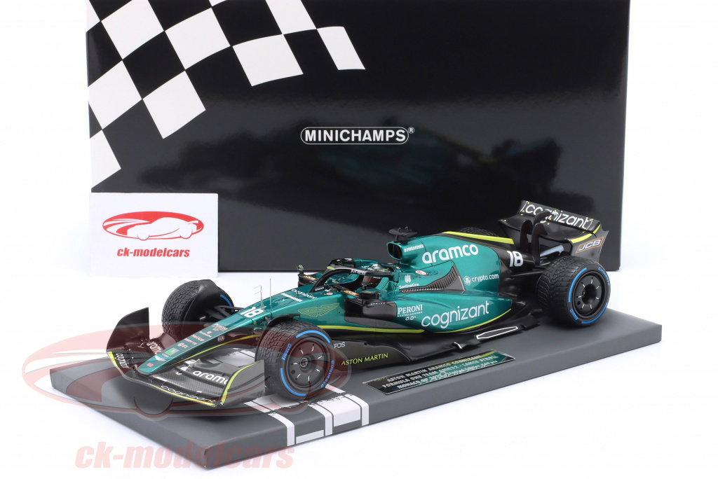 Minichamps 1:18 Lance Stroll Aston Martin AMR22 #18 Monaco GP 式 1