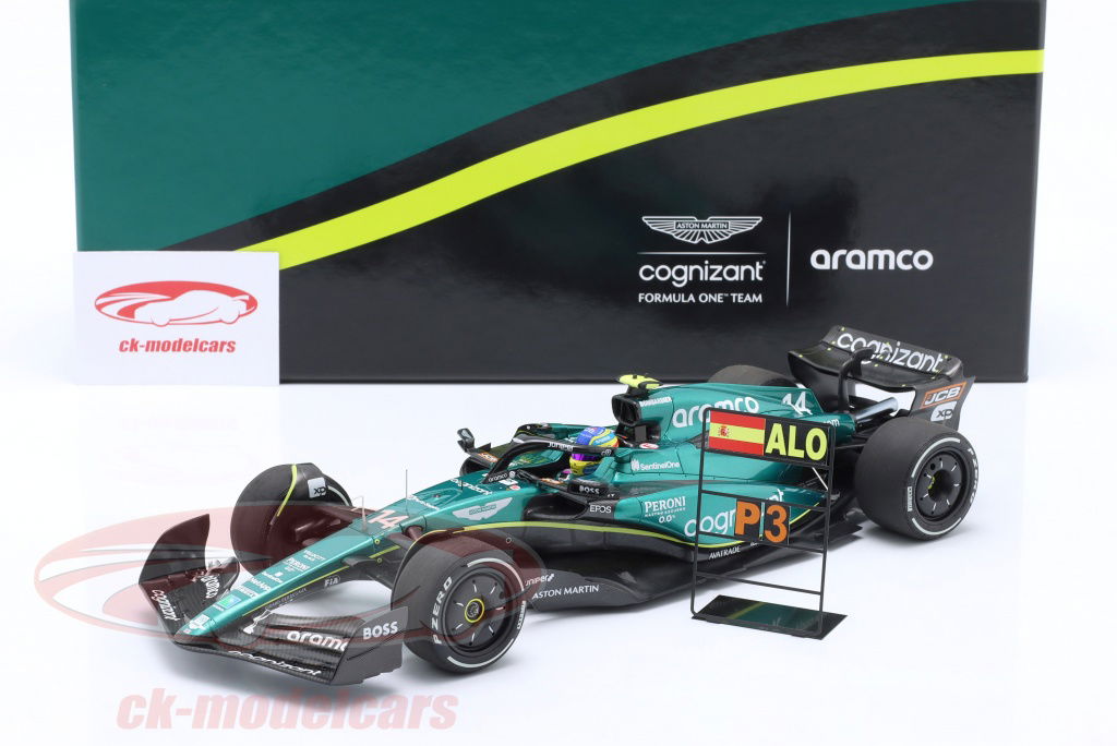 Minichamps 1:18 F. Alonso Aston Martin AMR23 #14 3位
