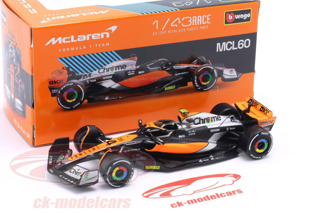 ミニカー 1/43 Spark McLaren MCL60 British GP 2023 Amazon.co.jp: Spark 1/43 McLaren F1 MCL60 2023 F1 British GP