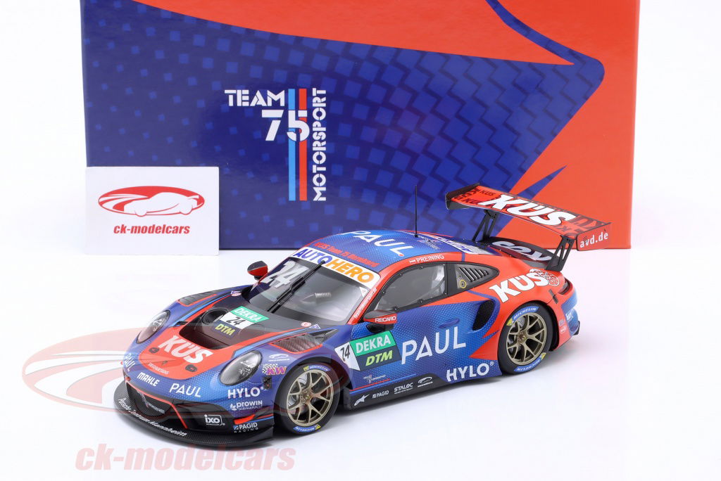 Minichamps 1:18 Porsche 911 GT3 R #24 勝者 Norisring DTM 2022 KÜS