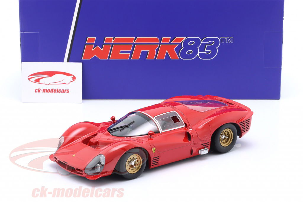 WERK83 1:18 Ferrari 330 P3 Coupé Plain Body Edition 1966 red