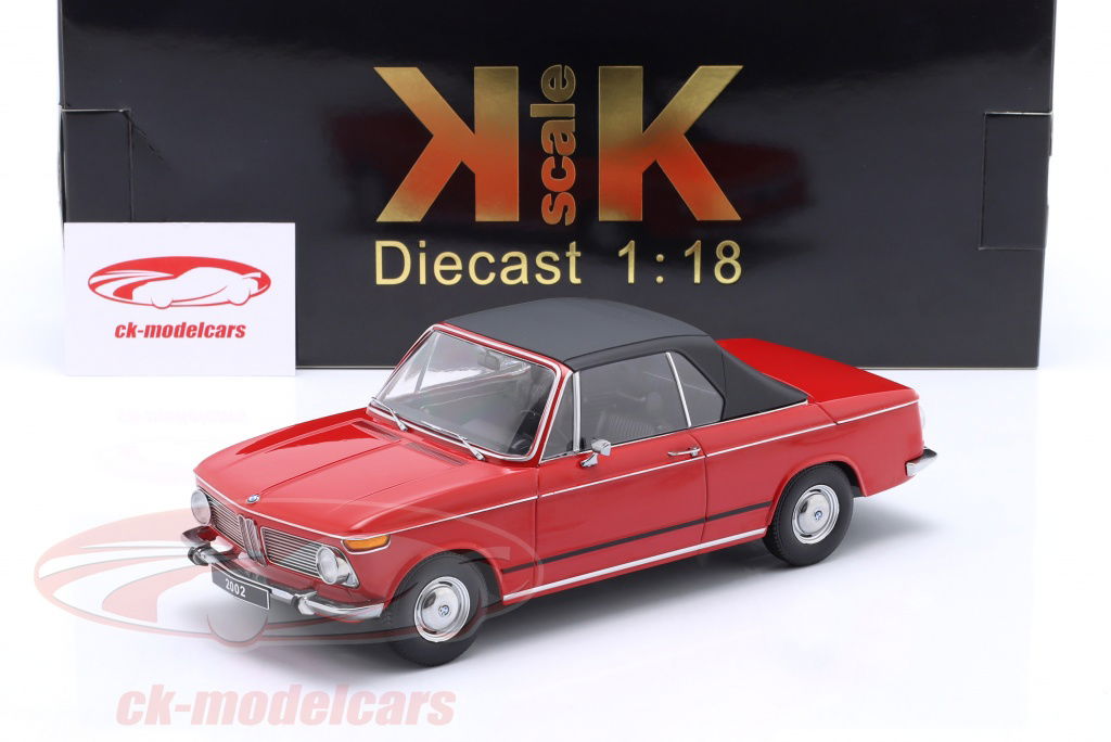 KK-Scale 1:18 BMW 2002 カブリオレ 建設年 1971 赤 KKDC181103 モデル