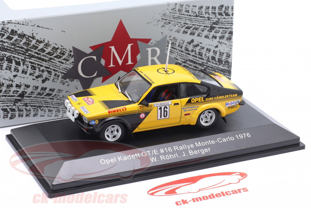 CMR 1:43 Opel Kadett GT/E #16 4位 Rallye Monte Carlo 1976 Röhrl