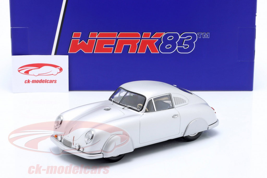 WERK83 1:18 Porsche 356 SL Plain Body Version 1951 銀 (closed