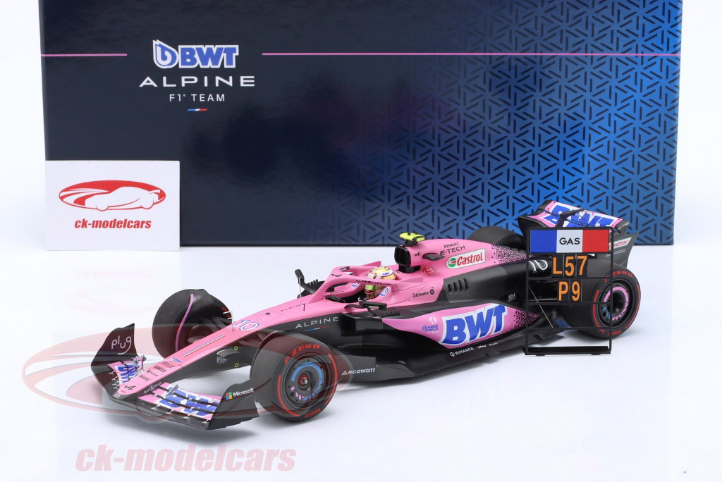 Minichamps 1:18 Pierre Gasly Alpine A523 #10 9位 Bahrain GP 式 1