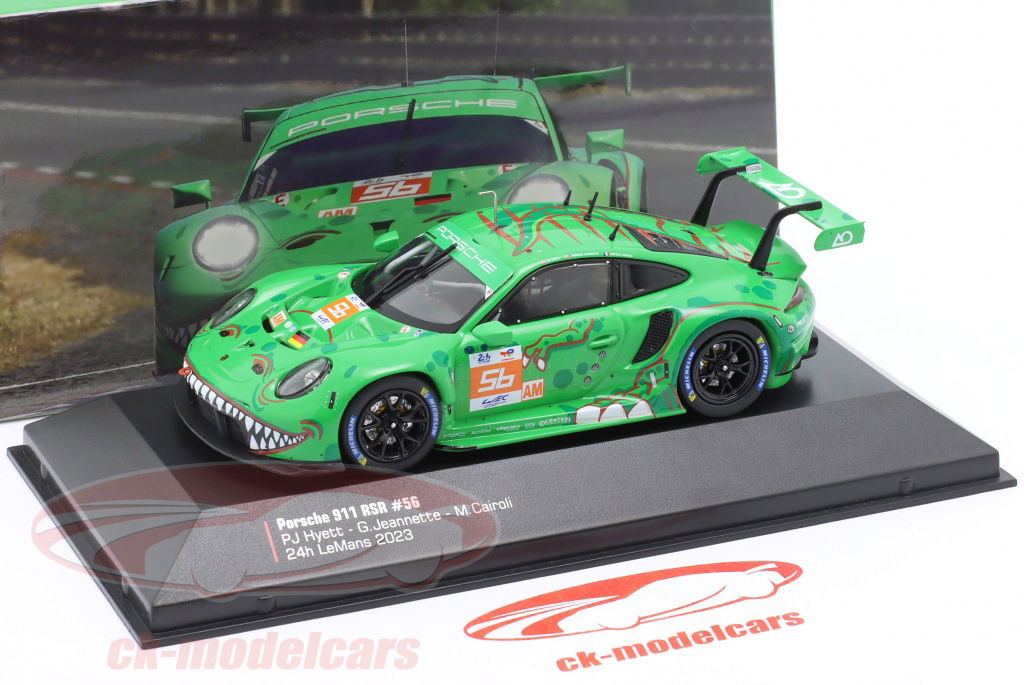 Porsche 997 RSR #23 ミニカー 1/43 Ixo 1:43 Porsche 911 RSR-19 #56 24h LeMans 2023 REXY AO Racing
