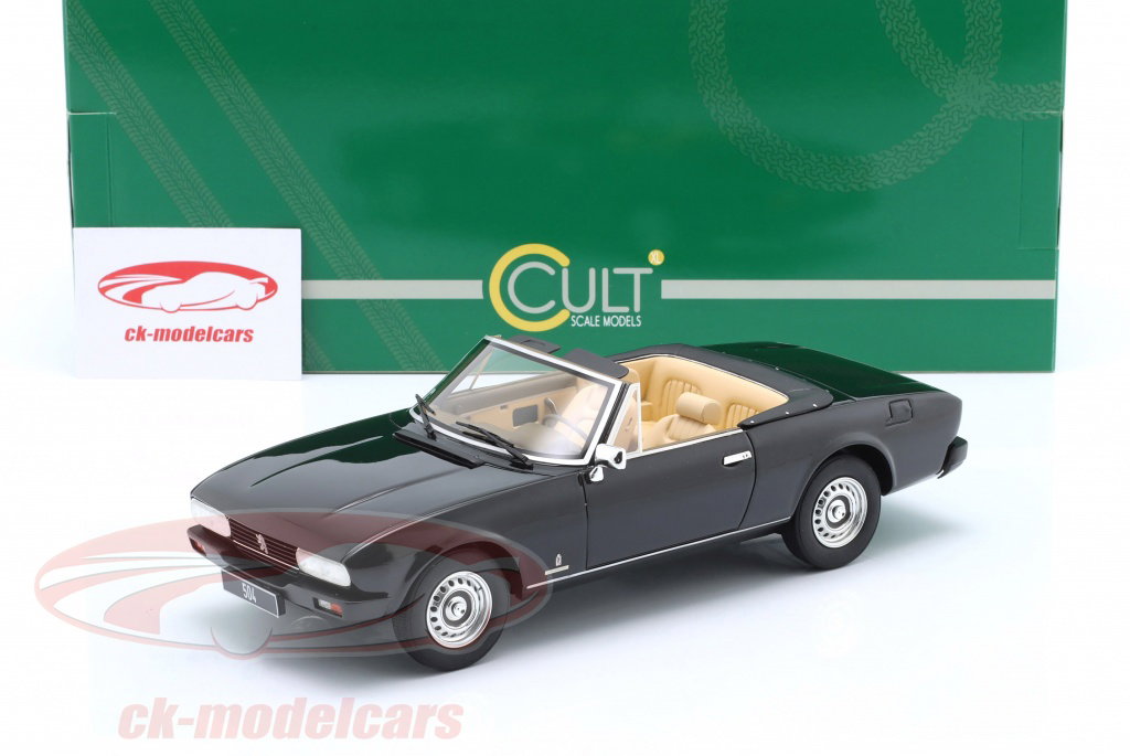 Cult Scale Models 1:18 Peugeot 504 Convertible year 1983 black