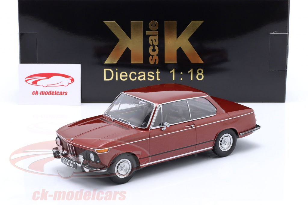 KK-Scale 1:18 BMW L 2002 tii 2. シリーズ 建設年 1974 暗赤色
