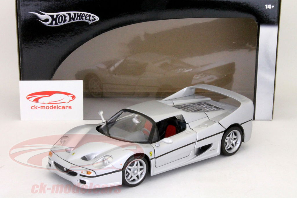 HotWheels 1:18 Ferrrari F50 1995 Hard Top silver M1198 model