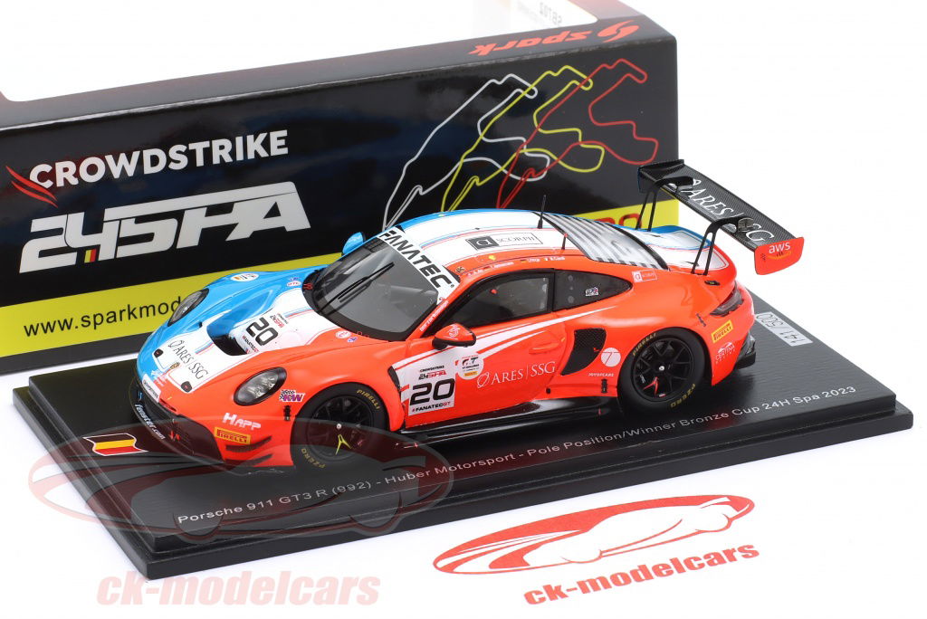 ミニカー　1/43 Porsche 911 GT3 R (992) #44 CLRT 24H Spa 2023 C. Mateu - F. Makowiecki - H. Chevalier - S. Palette [SB713] 1/43 Spark Porsche 911 GT3 R (992) No.44 CLRT 24H Spa 2023 C
