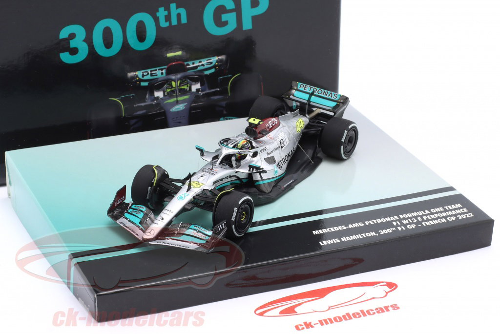 Minichamps 1:43 L. Hamilton Mercedes-AMG F1 W13 #44 2nd French GP