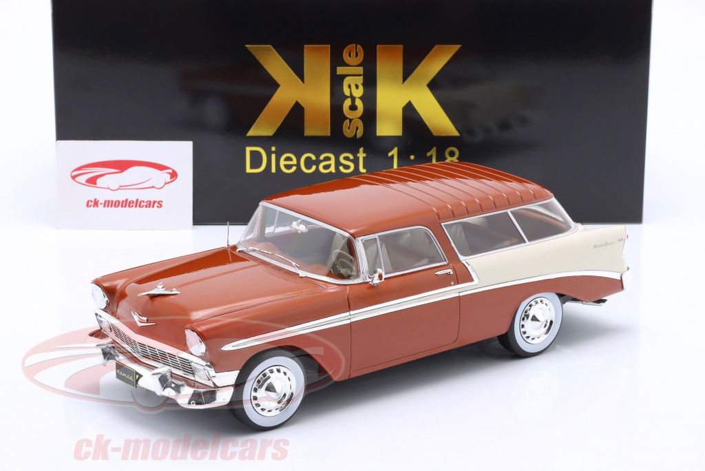 KK-Scale 1:18 Chevrolet Bel Air Nomad year 1956 brown