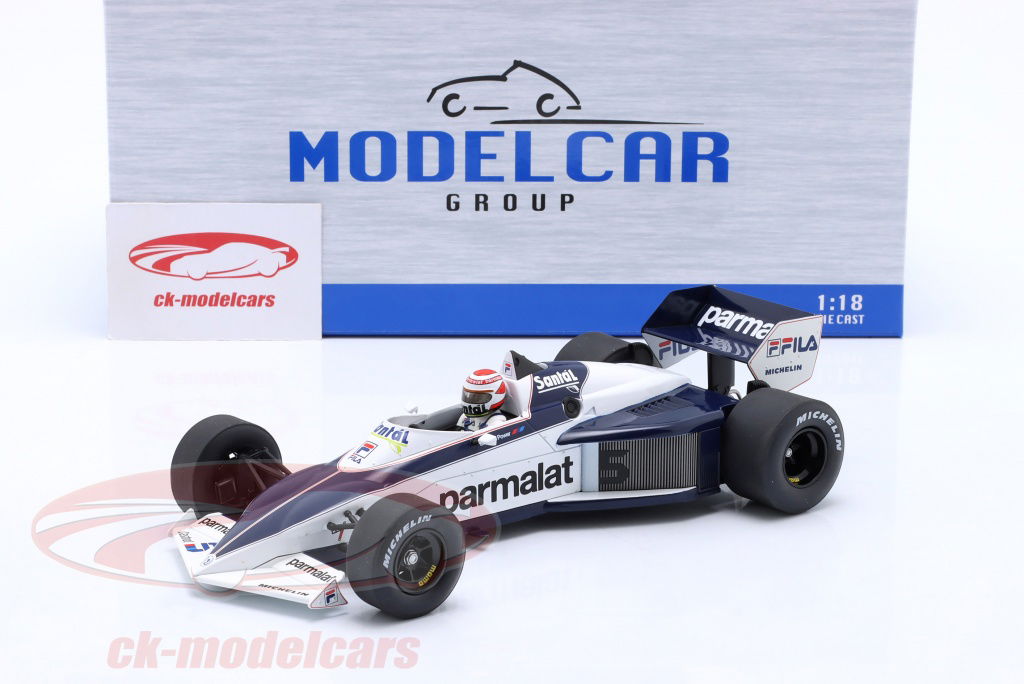 【Time sale】MCs 1/18 F1 BRABHAM BMW BT52B Ayrton Senna - 1983 Brabham BMW BT52B Test Diecast 1/18