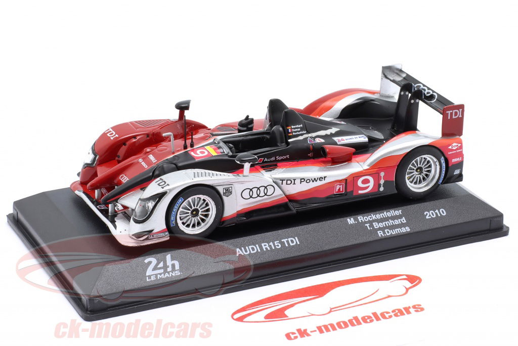 Altaya 1:43 Audi R15 TDI #9 Winner 24h LeMans 2010 Rockenfeller