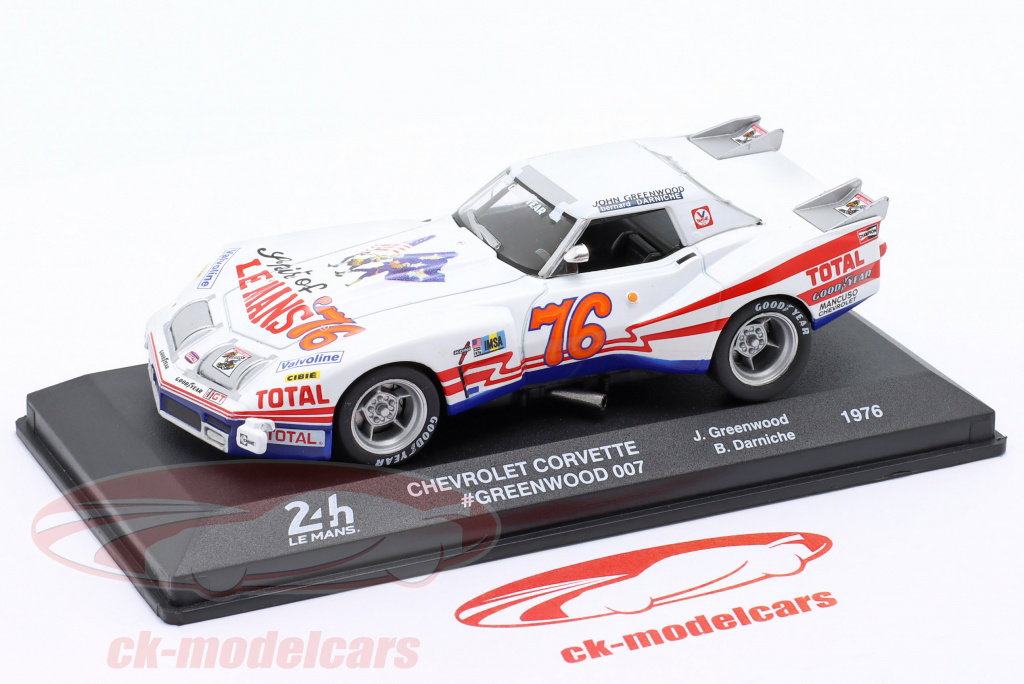 Altaya 1:43 Chevrolet Corvette #76 24h LeMans 1976 Greenwood