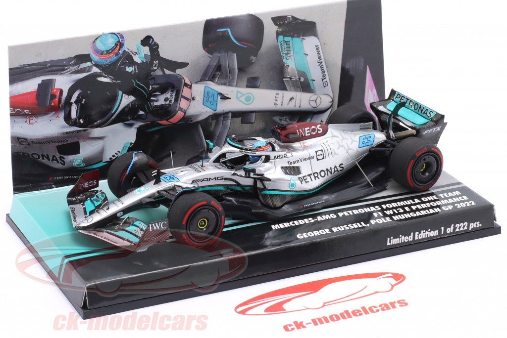 1/43 ミニチャンプスF1 メルセデス-AMG W13 ジョージ ラッセル Minichamps 1:43 G. Russell Mercedes-AMG F1 W13 #63 1st Pole