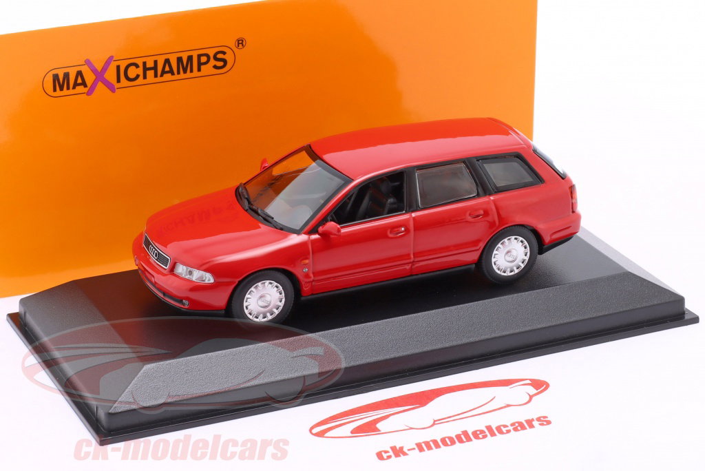 Minichamps 1:43 Audi A4 Avant Ano de construção 1995 vermelho