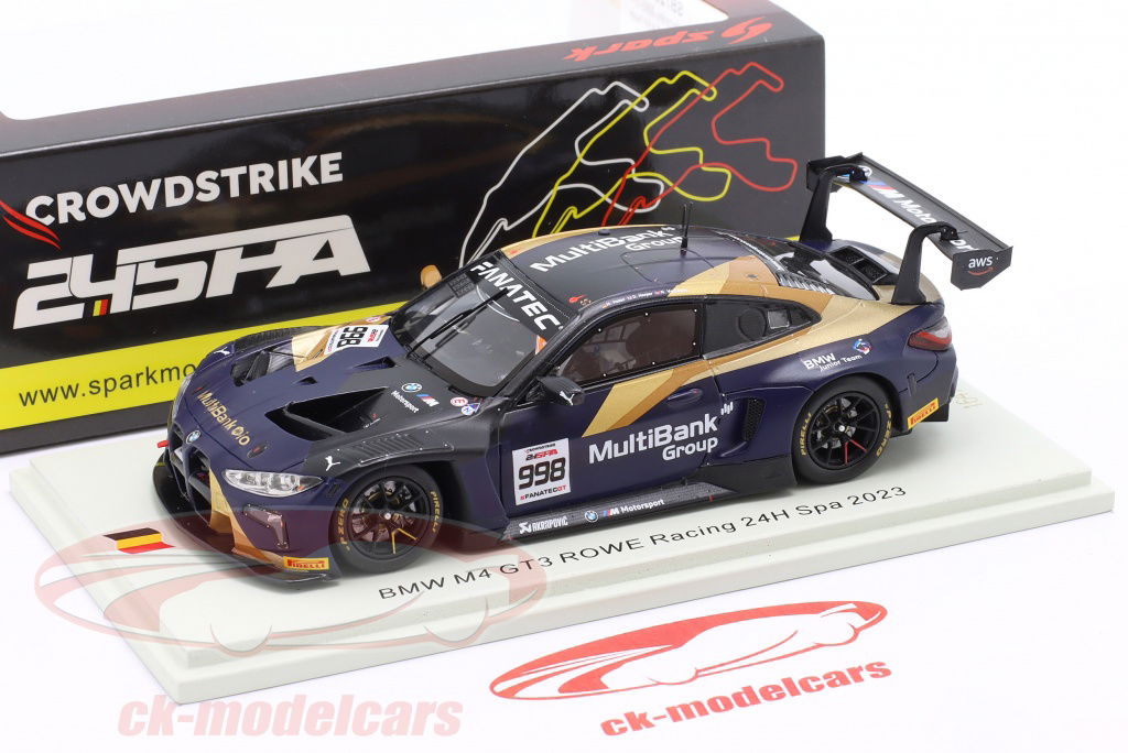 1/43 Spa24h スパーク No.998 ROWE Racing Spark 1/43 Porsche 911 GT3 R No.998 ROWE Racing 2nd 24H Spa