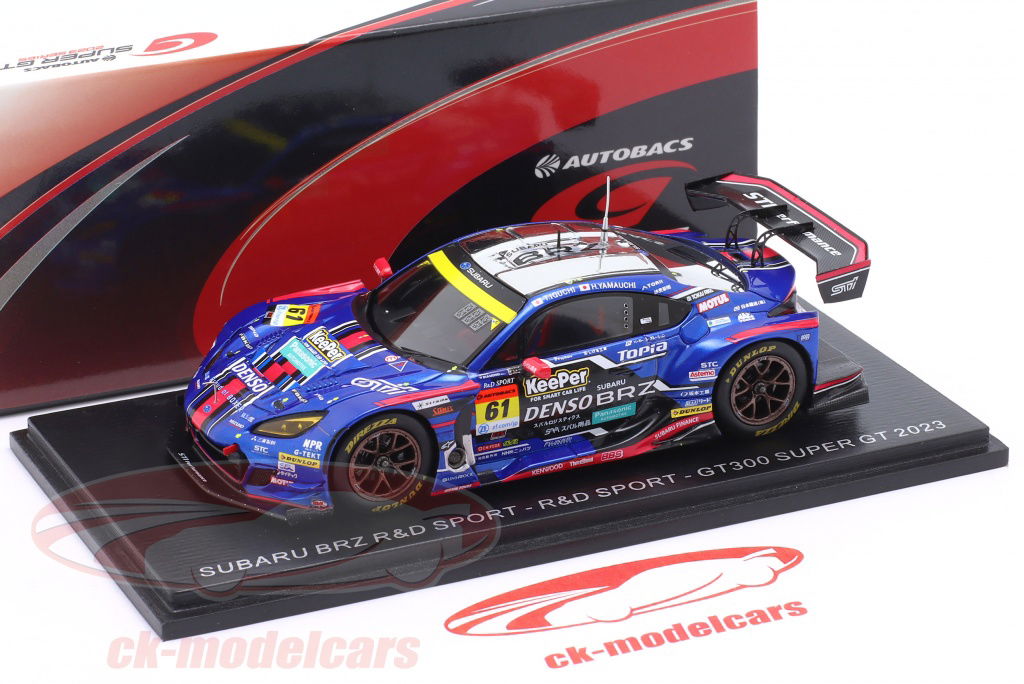 最終:SUBARU BRZ スーパーGT spark ミニカー 2023 Spark 1:43 Subaru BRZ GT300 #61 Super GT Series 2023 Iguchi