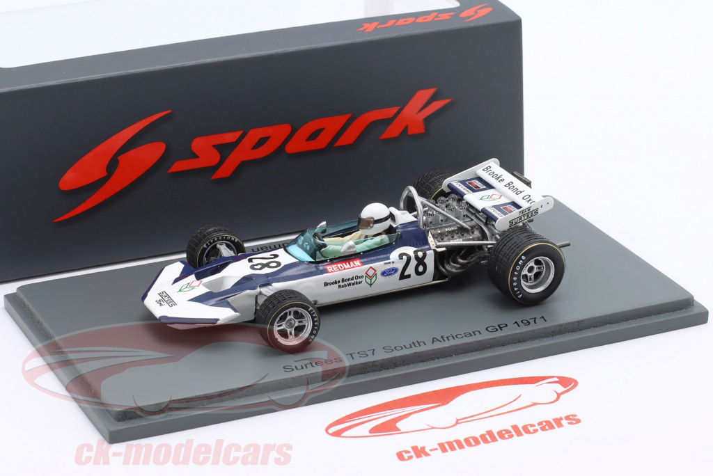 Spark 1:43 Brian Redman Surtees TS7 #28 7th South African GP