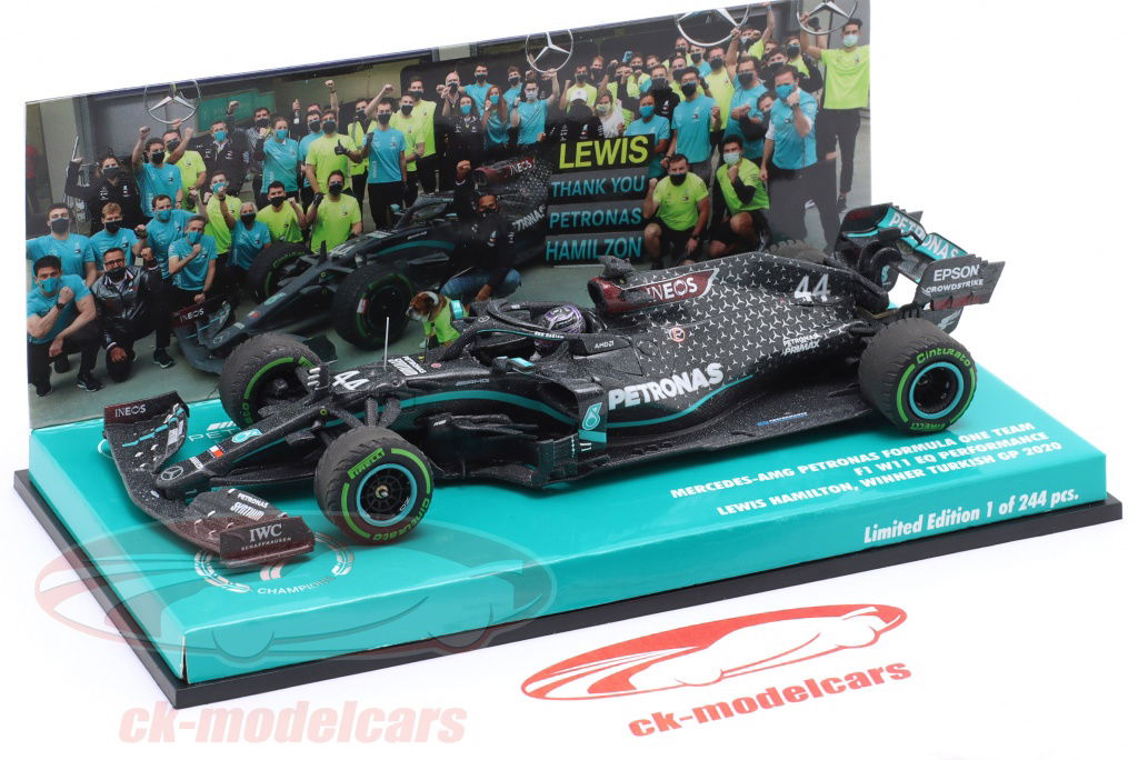 1/43メルセデス AMG W11 トルコGP 2020 L.ハミルトン 7th 海外ショップ特注スパーク 1/43 メルセデス AMG W11 トルコGP