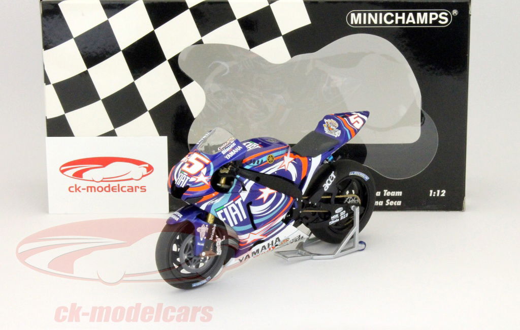 ミニチャンプス 1/12 ヤマハ YZR-M1 2007 LAGUNA SECA Minichamps 1:12 C. Edwards Yamaha YZR-M1 Laguna Seca GP