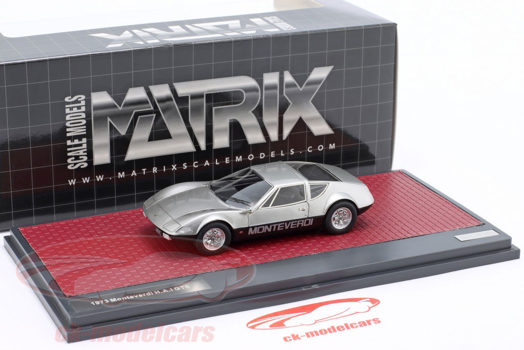 Matrix 1:43 Monteverdi Hai GTS year 1973 silver / black