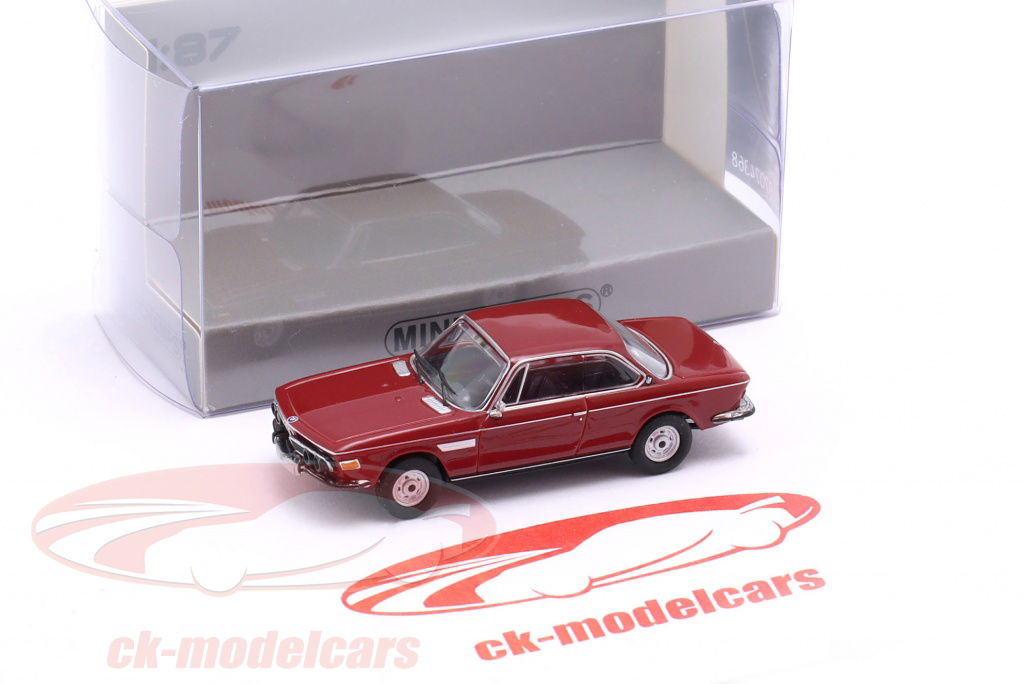 Minichamps 1:87 BMW 3.0 CSi year 1971 dark red metallic