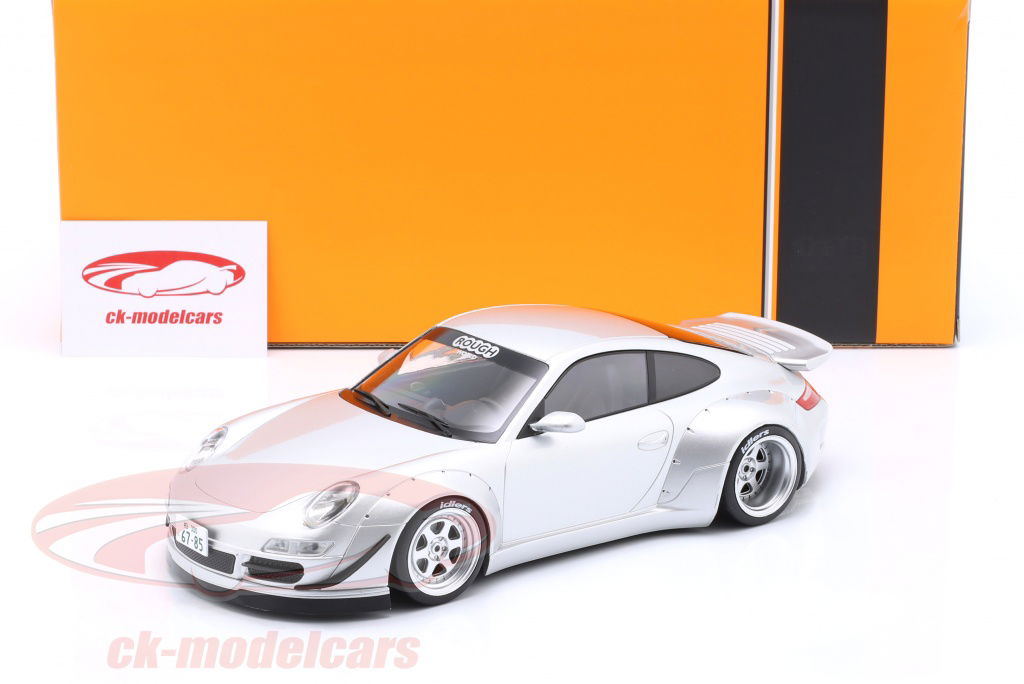 Porsche 911 (997) RWB 1/18 ミニカー Ixo 1:18 Porsche 911 (997) RWB Rauh-Welt silver 18CMC166.22 model