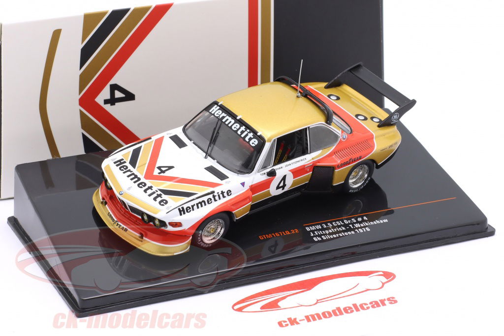Ixo 1:43 BMW 3.5 CSL Gr.5 #4 Winner 6h Silverstone 1976