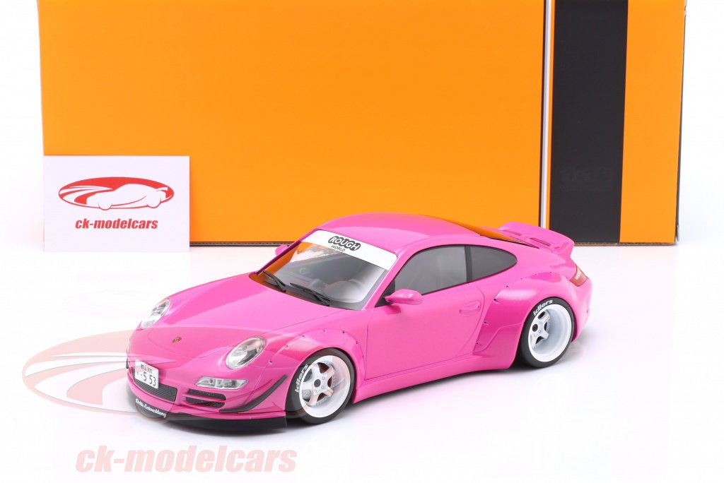 Ixo 1:18 Porsche 911 (997) RWB Rauh-Welt ピンク メタリックな