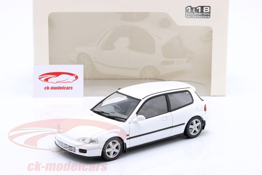Solido 1:18 Honda Civic EG6 year 1991 white S1810401 model car