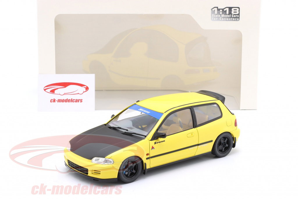 ソリド 1/18 ホンダ シビック EG6 スプーン 1991 (イエロー) Amazon | ソリド 1/18 ホンダ シビック EG6 1991 スプーン バージョン ミニカー