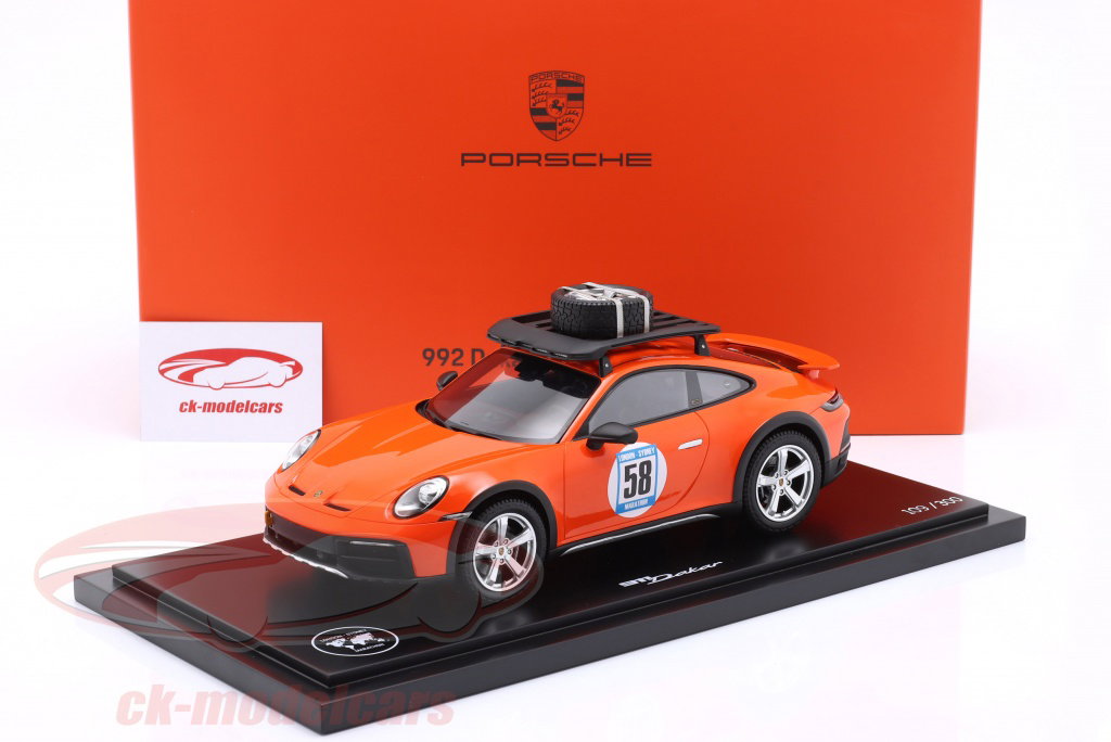 Spark 1:18 Porsche 911 (992) Dakar RED58 Special WAP0210060SDAK