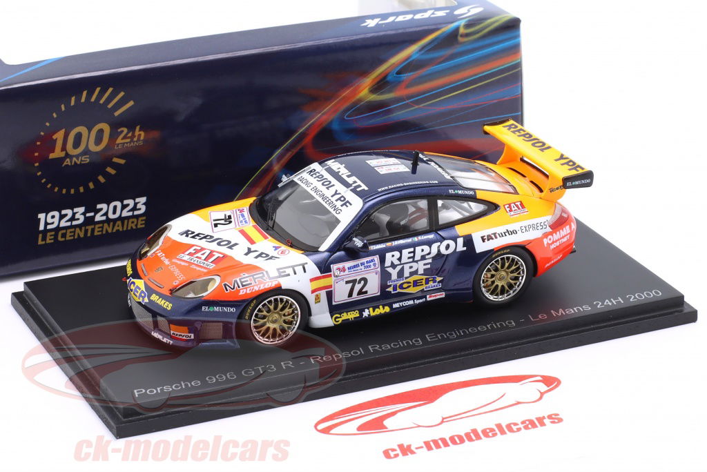 ミニカー　1/43 Porsche 996 GT3 R #72 Repsol Racing Engineering 24H Le Mans 2000 T. Saldana - G. Lavaggi - J. Diez-Villaroel [S9938] Porsche 996 GT3 R (Repsol Racing 2000 Le Mans) | 1:43 Scale