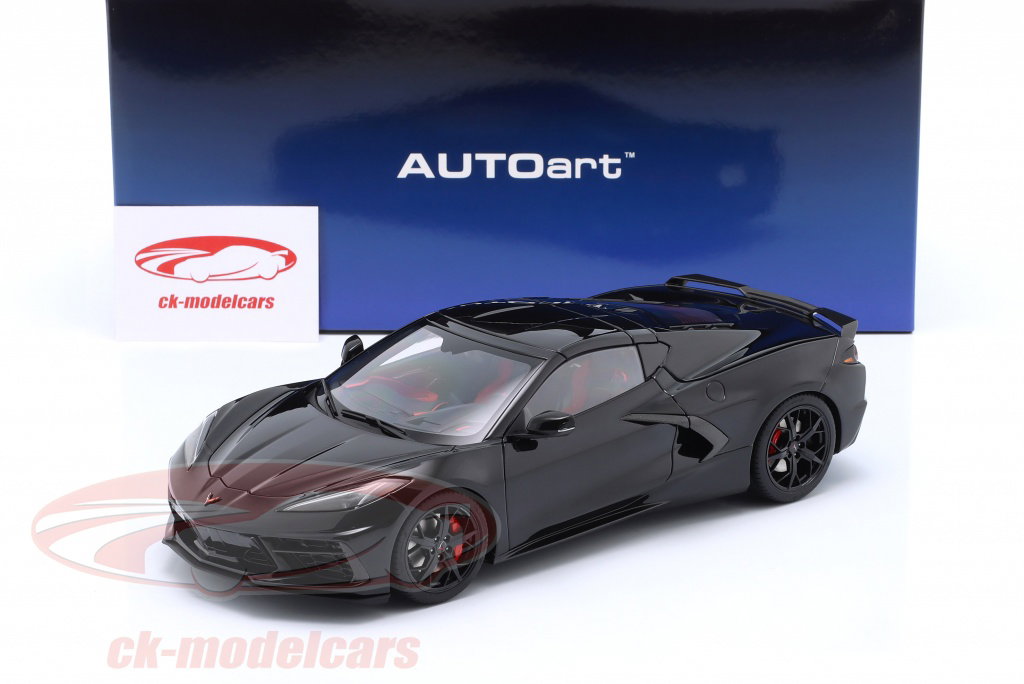 AUTOart 1:18 Chevrolet Corvette C8 Stingray Z51 建設年 2020 黒