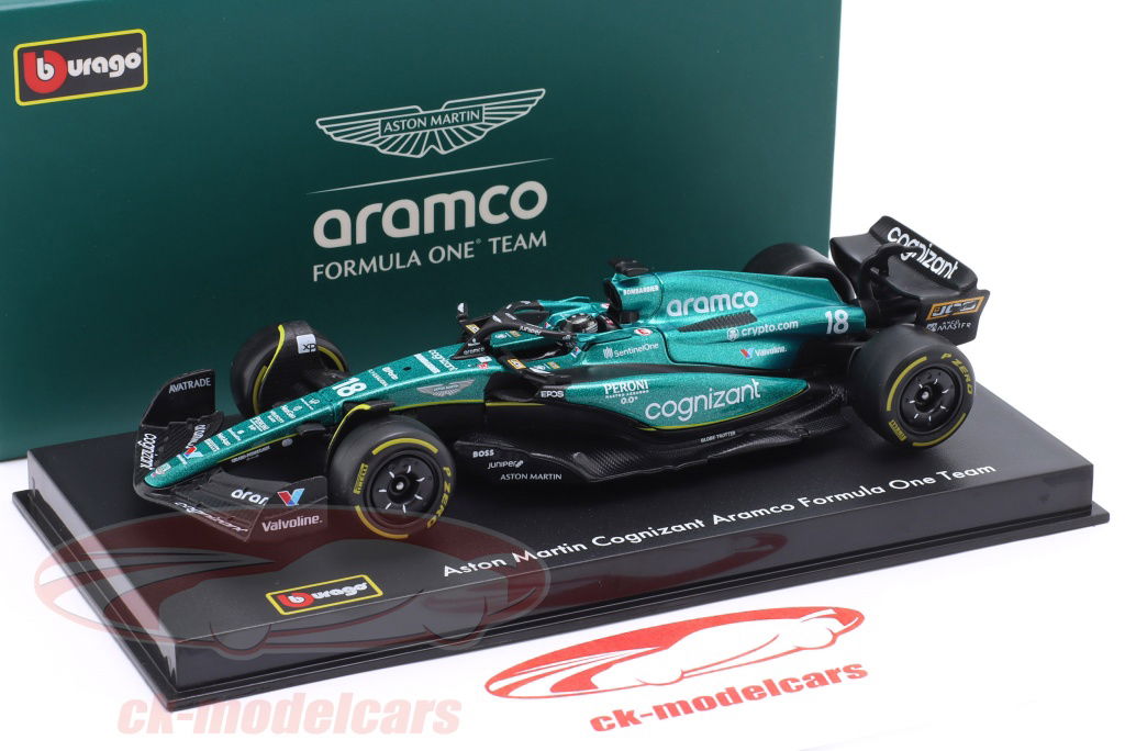 Bburago 1:43 Lance Stroll Aston Martin AMR23 #18 Formula 1 2023 18